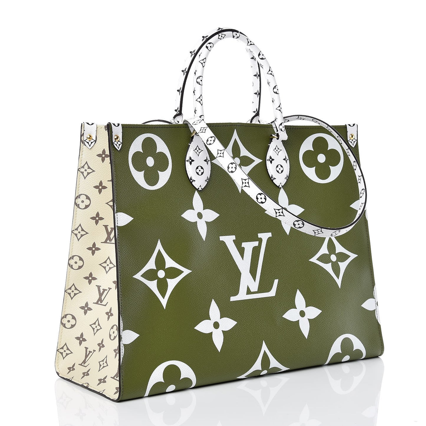 Monogram Giant Onthego GM Kaki Beige