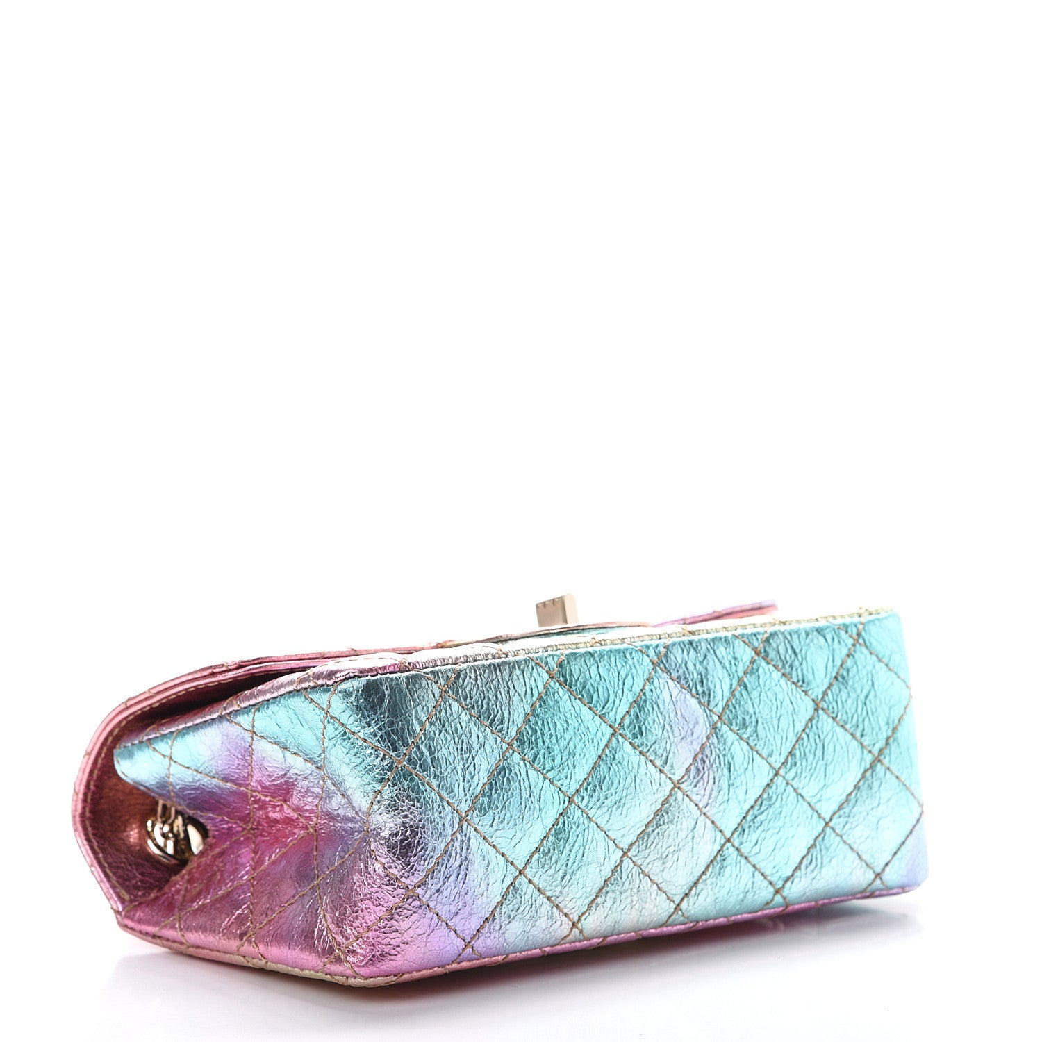 Chanel Metallic Goatskin Quilted Mini 2.55 Reissue Flap Multicolor 3 of 10