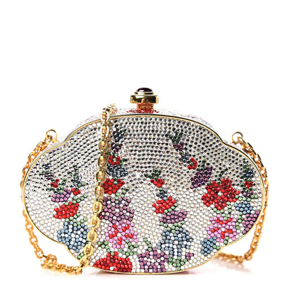 Judith Leiber Swarovski Crystal Floral Miniaudiere Clutch Multicolor 1 of 8