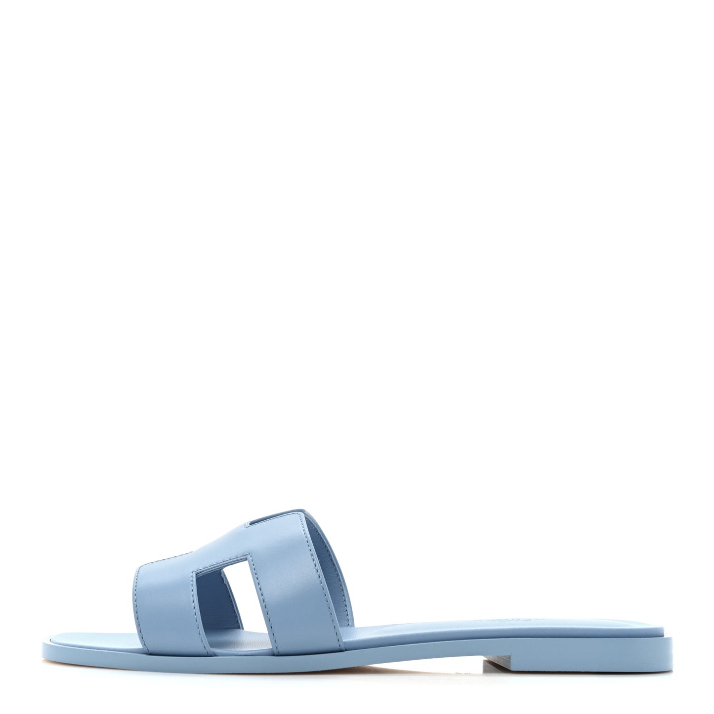 Box Calfskin Oran Sandals 39 Bleu Cameo