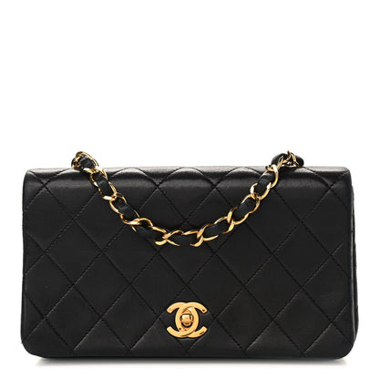 Chanel Lambskin Quilted Small Single Flap Black 1 of 12