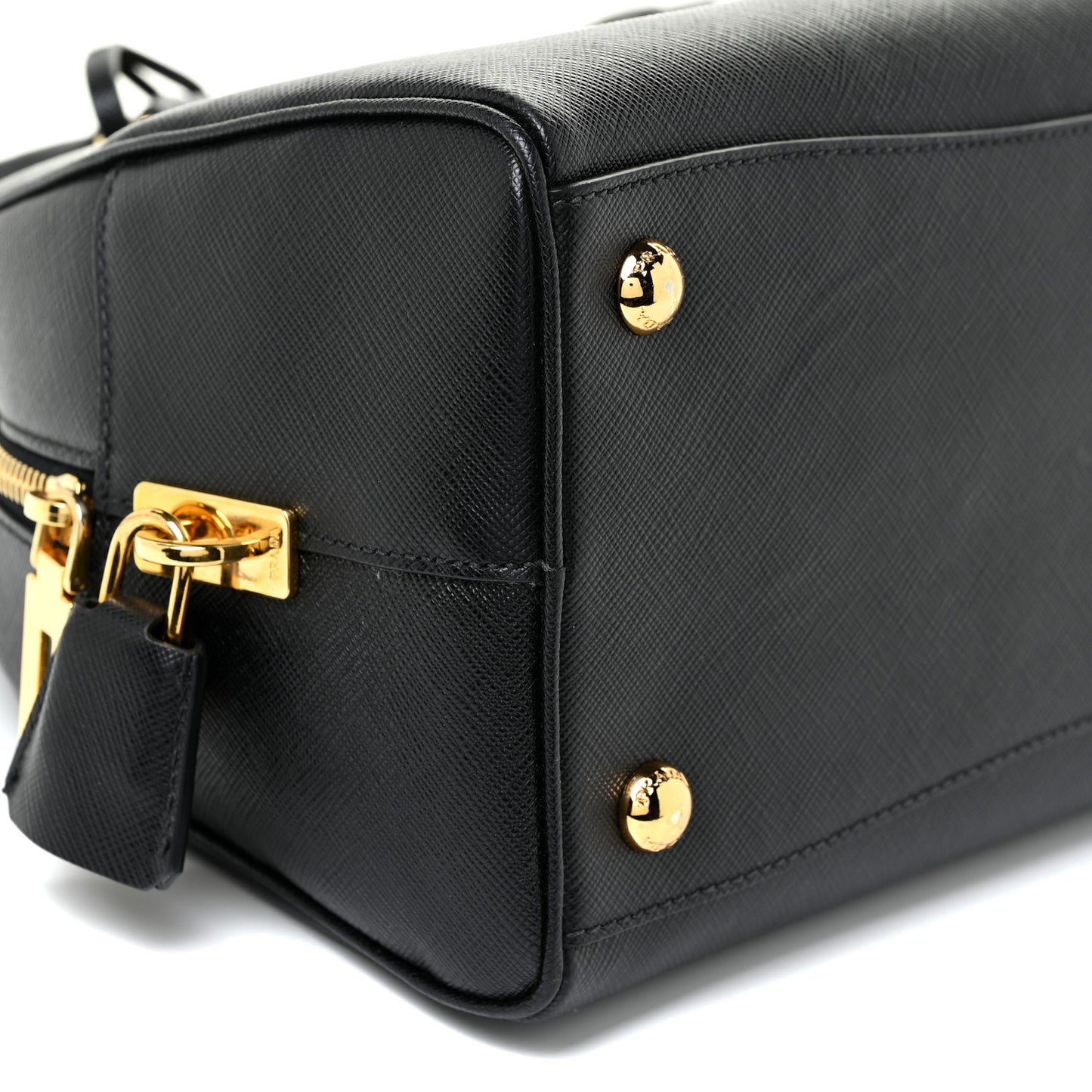 Saffiano Lux Bowling Bag Black