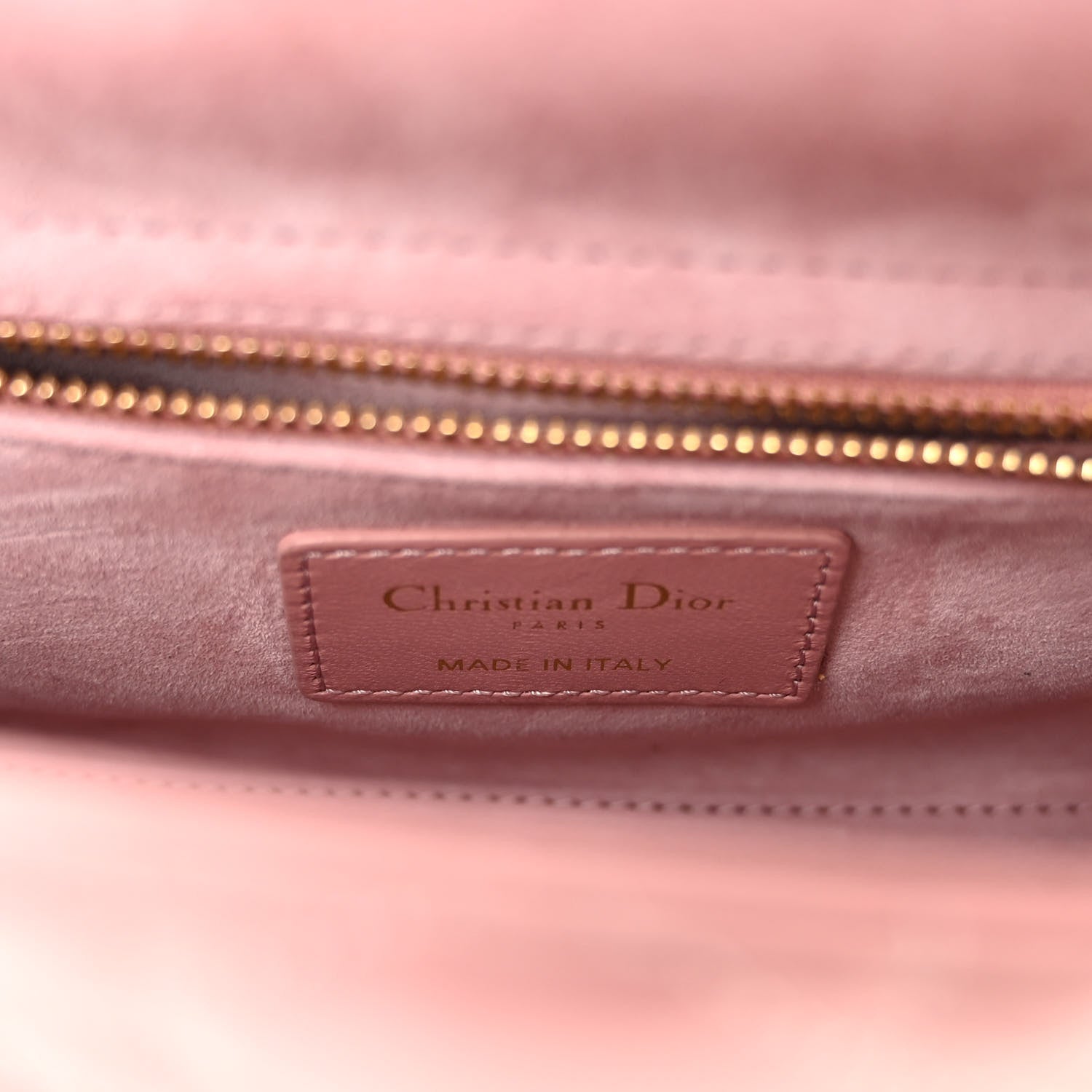 Christian Dior Lambskin Cannage Mini Lady Dior Rose De Vents 6 of 9