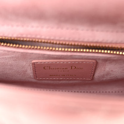 Christian Dior Lambskin Cannage Mini Lady Dior Rose De Vents 6 of 9
