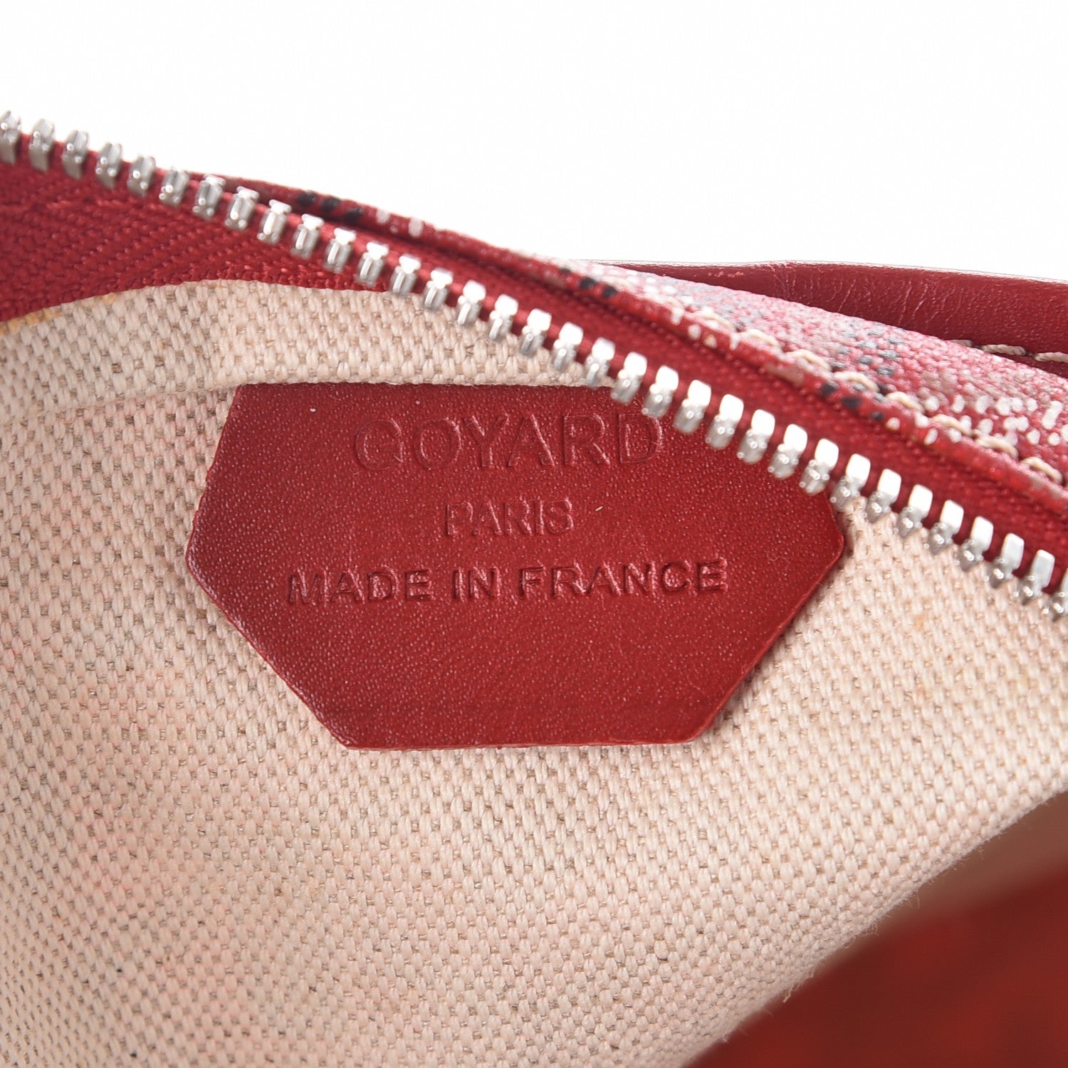 Goyard Goyardine Fidji Zip Hobo Red 6 of 7