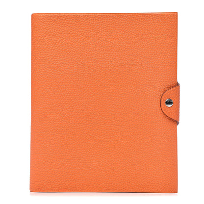 Hermes Togo Ulysse MM Notebook Cover Orange 1 of 8
