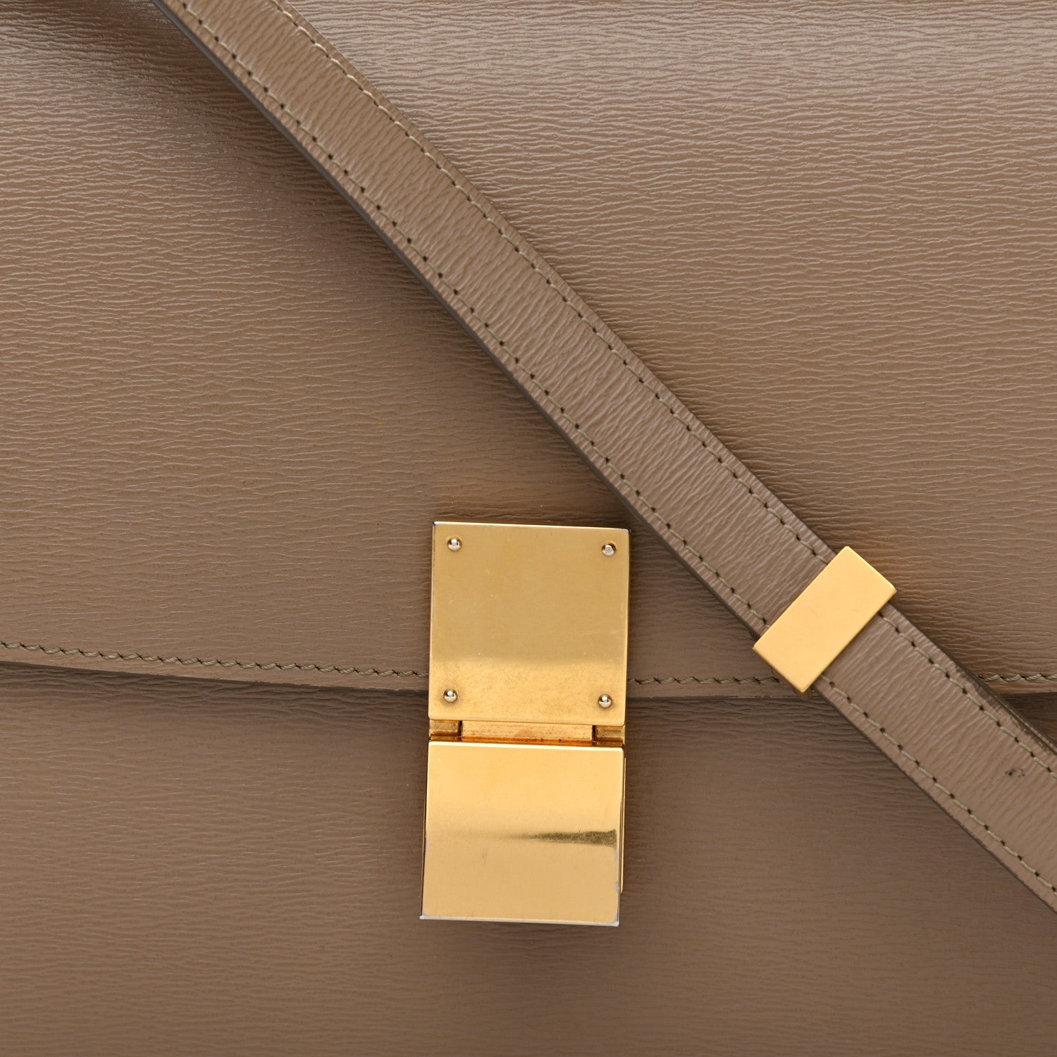 Celine Liege Calfskin Medium Classic Box Flap Bag Taupe 8 of 12