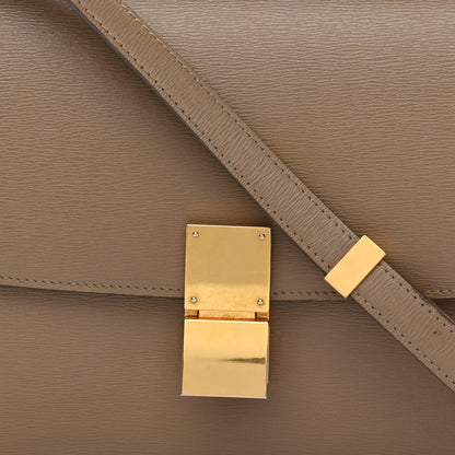 Celine Liege Calfskin Medium Classic Box Flap Bag Taupe 8 of 12
