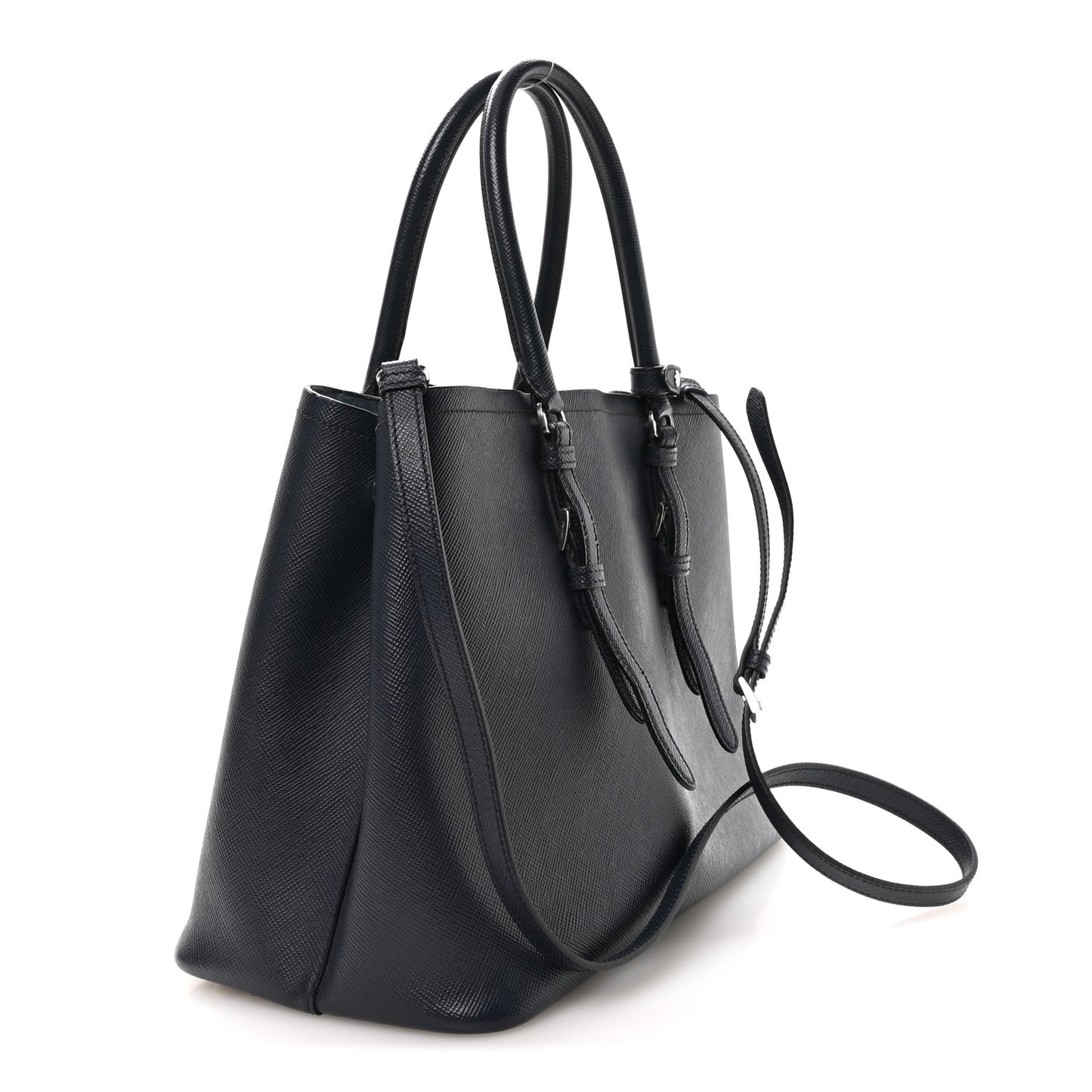 Saffiano Cuir Medium Double Handle Tote Baltico Astrale