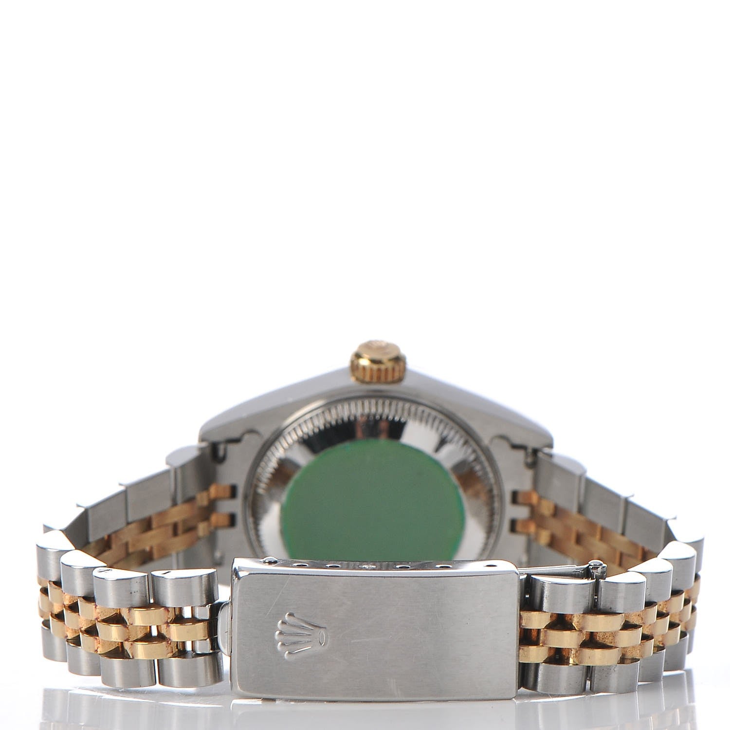 Rolex Stainless Steel 18K Yellow Gold Diamond 26mm Oyster Perpetual Datejust Watch Champagne 69173 5 of 8