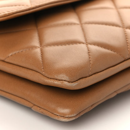 Chanel Lambskin Quilted Medium Trendy CC Flap Light Brown 9 of 10