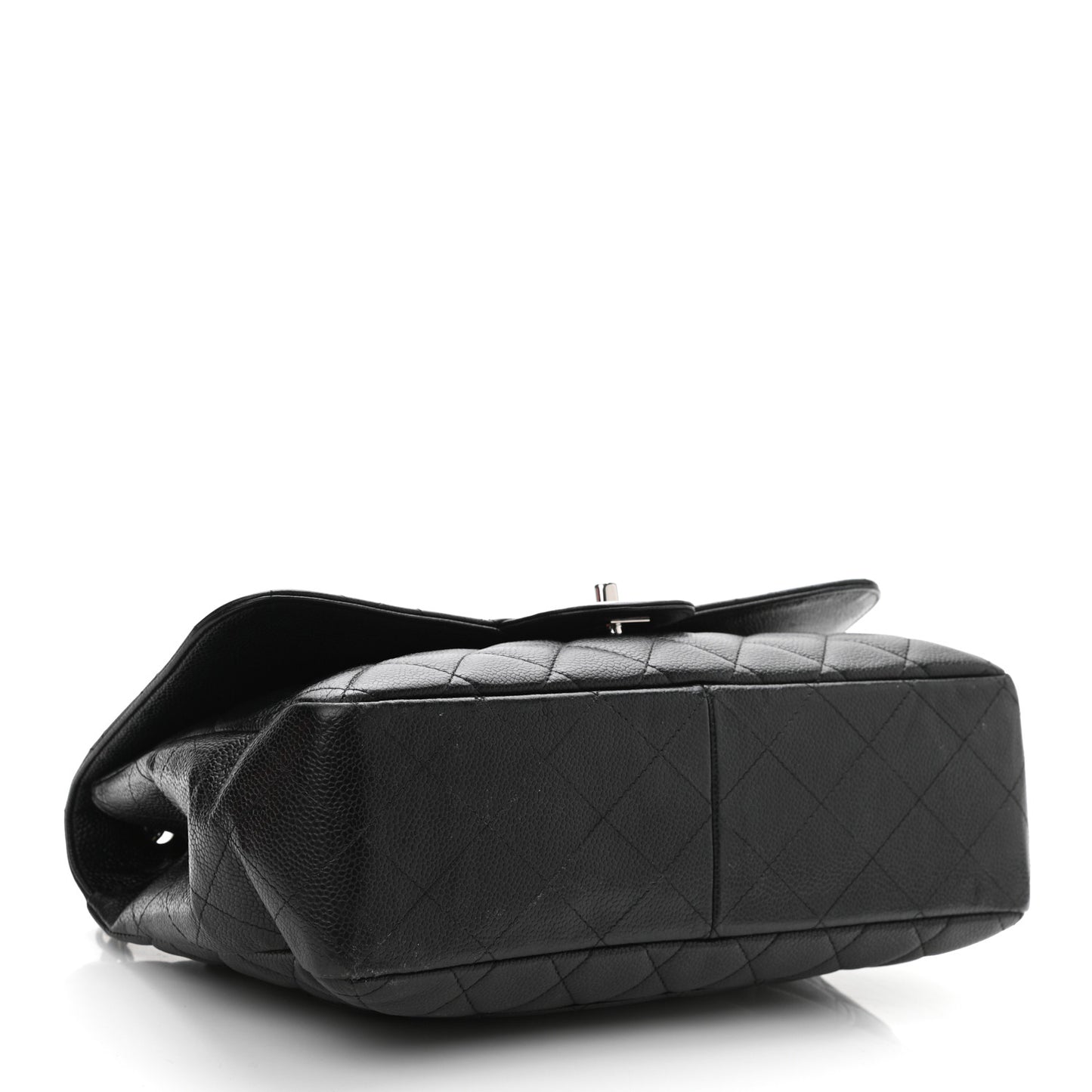 Caviar Quilted Jumbo Single Flap Black
