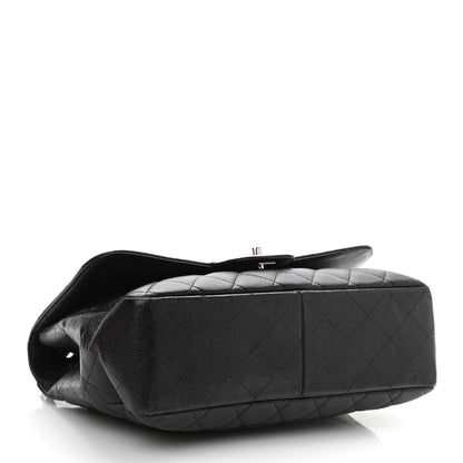 Chanel Caviar Quilted Jumbo Single Flap Black 4 of 11
