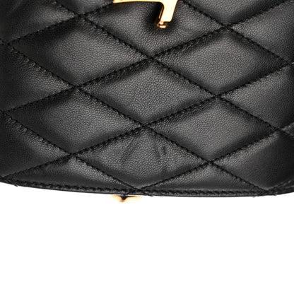 Saint Laurent Lambskin Quilted Monogram June Box Bag Black 12 of 14