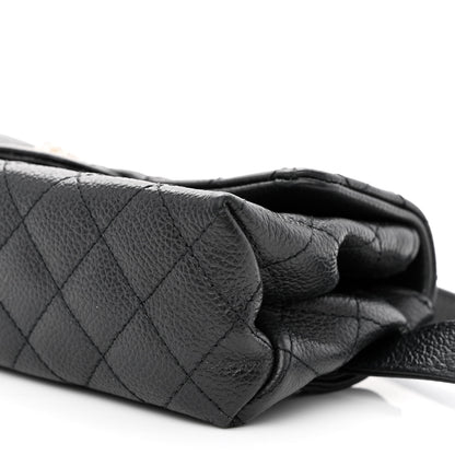 Chanel Grained Calfskin Quilted 2.55 Reissue Flap Belt Bag Clutch Black 11 of 11