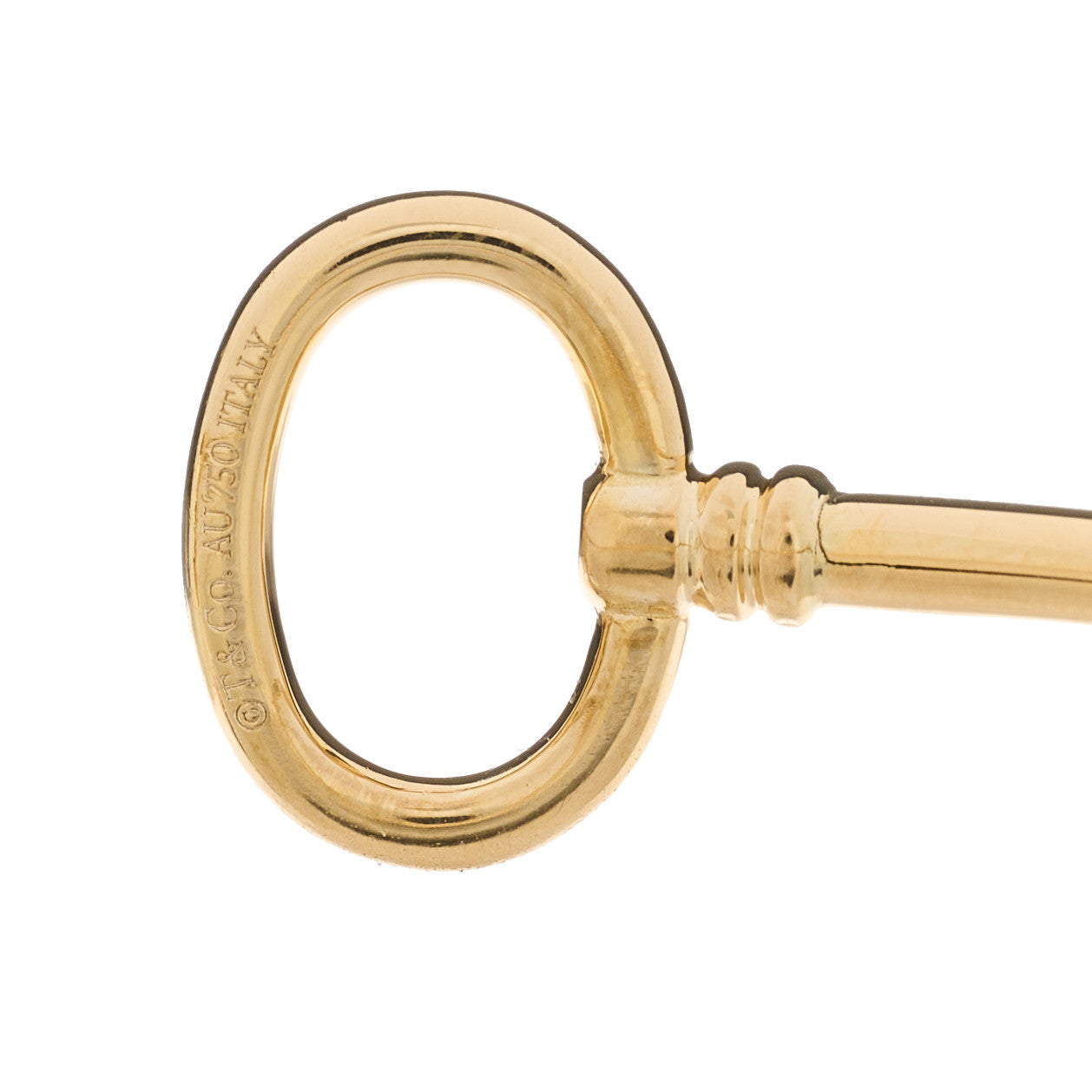 Tiffany 18K Yellow Gold Keys Wire Bracelet 3 of 4