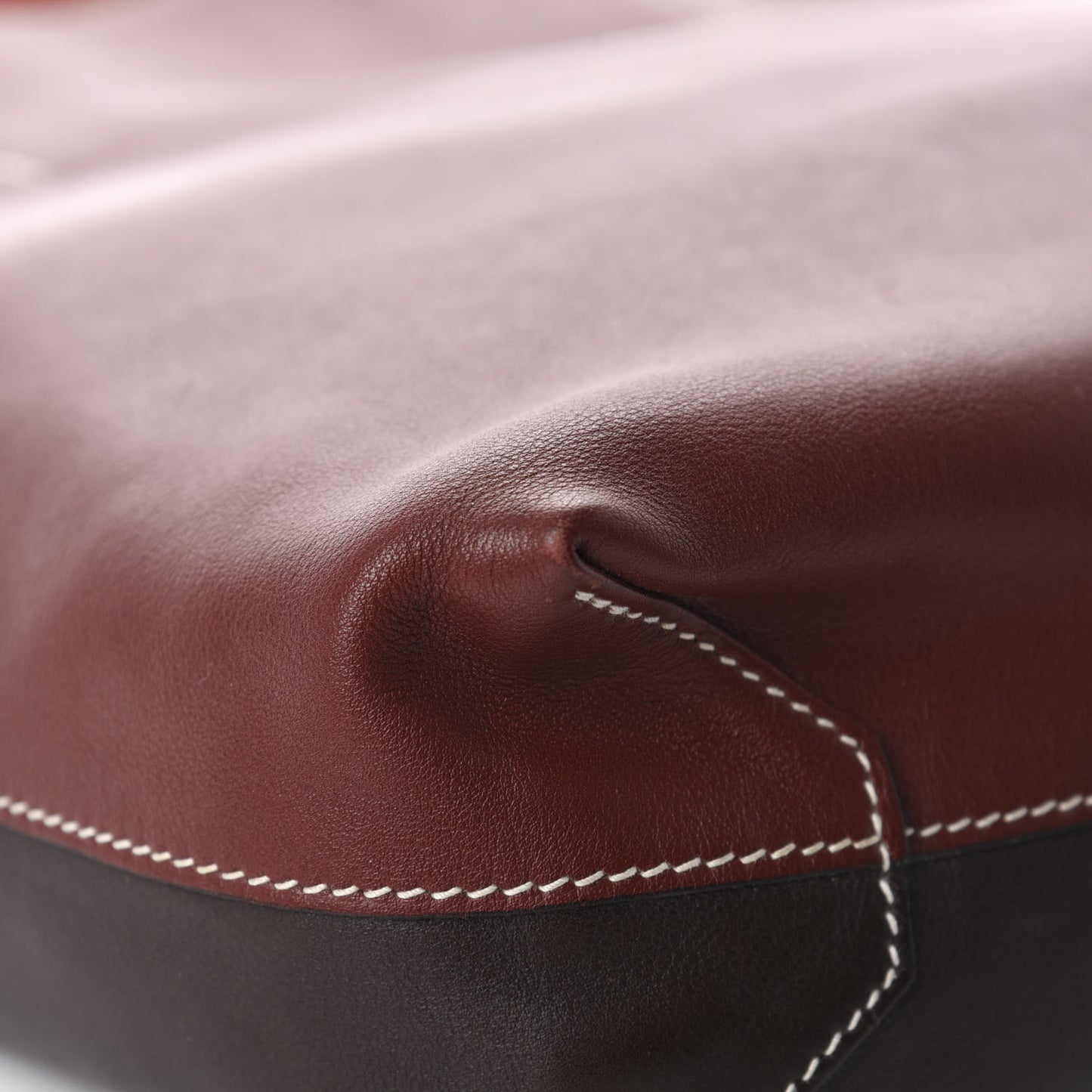 Veau Sikkim Swift Double Sens 30 Reversible Tote Ebene Rouge H Brique Prune