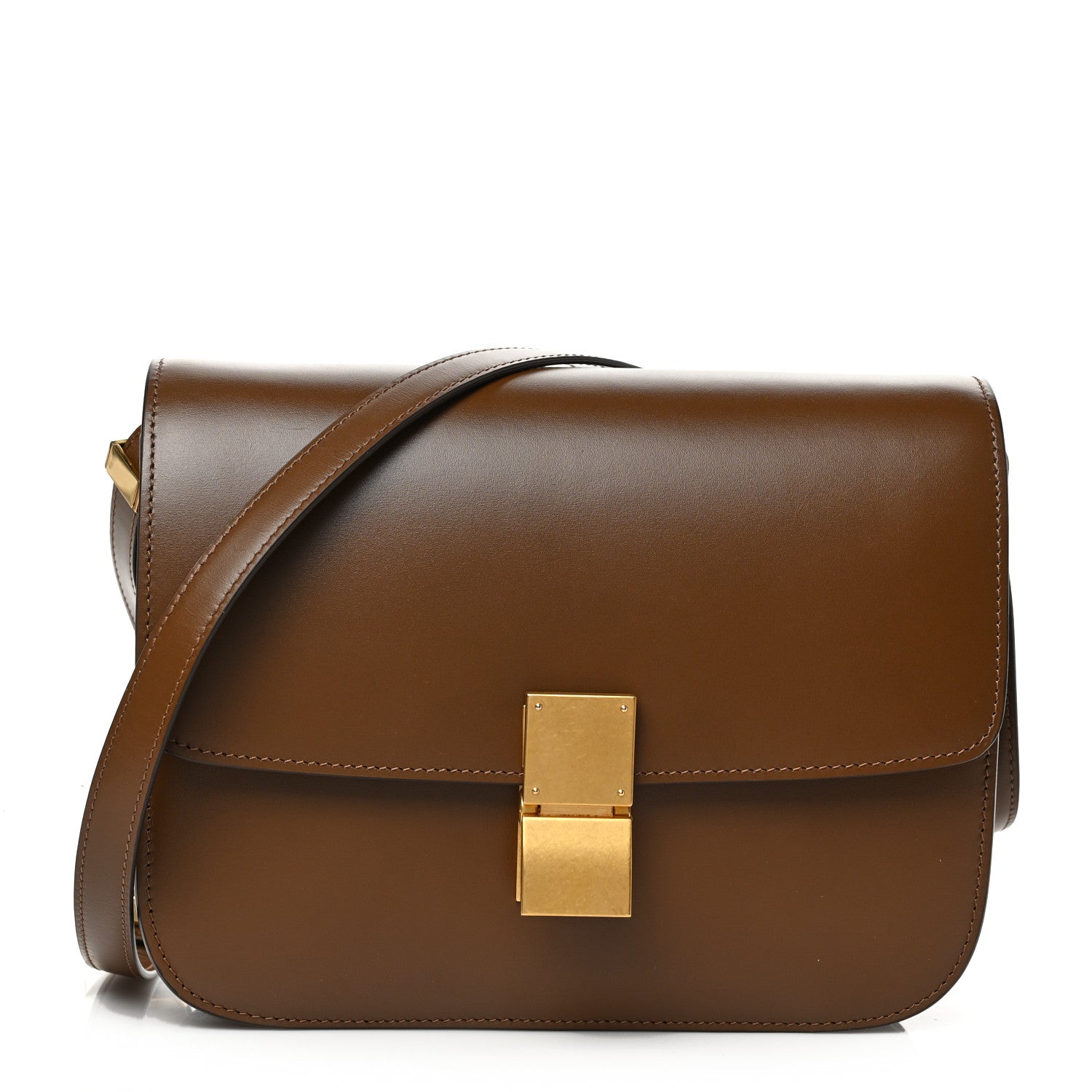 Celine Box Calfskin Medium Classic Box Flap Bag Camel 1 of 9