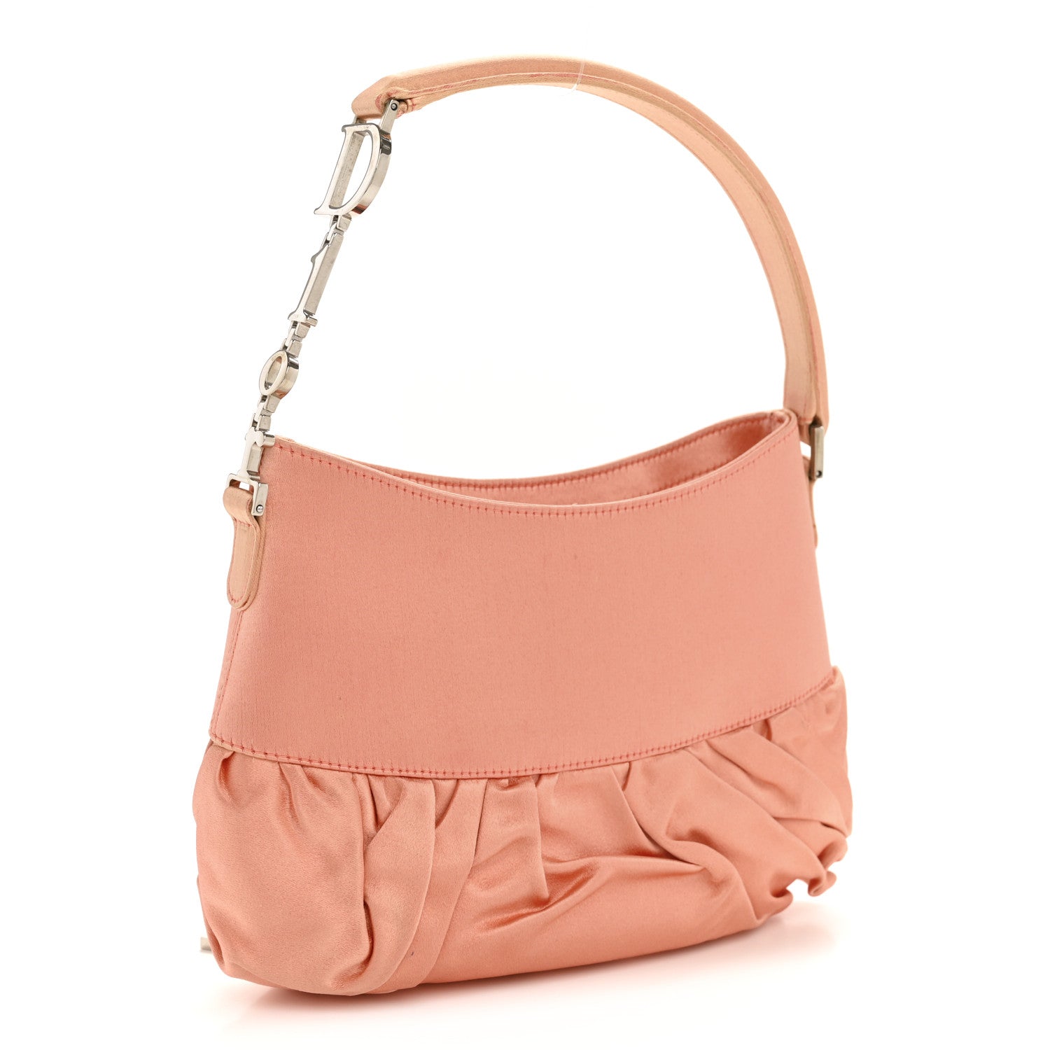 Christian Dior Satin Ribbon Ballet Corset Bag Orange Pink 3 of 14