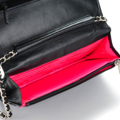 Chanel Calfskin Quilted Cambon Wallet On Chain WOC Black 6 of 9