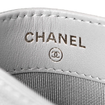 Chanel Caviar Quilted Card Holder Grey 6 of 11