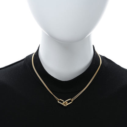 Tiffany 18K Yellow Gold HardWear Double Link Pendant Necklace 2 of 4