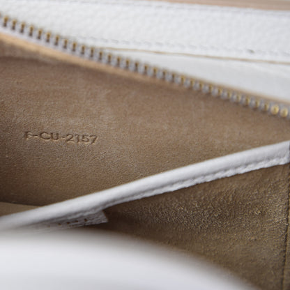 Celine Drummed Calfskin Nano Luggage White 8 of 10