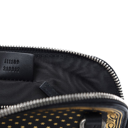 Gucci X SEGA Calfskin GUCCY Stars Mini Dome Shoulder Bag Black Gold 9 of 10