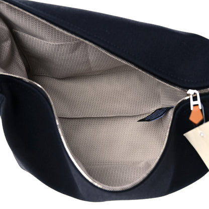 Hermes Canvas Small Bride-A-Brac Pouch Black Bleu Nuit 5 of 8