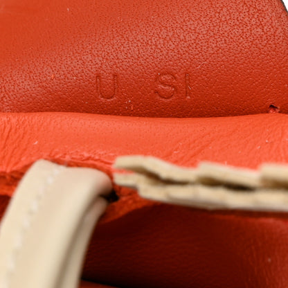 Hermes Milo Lambskin Grigri Rodeo Pegase Horse Bag Charm PM Orange Poppy Craie Terre Battue 4 of 5