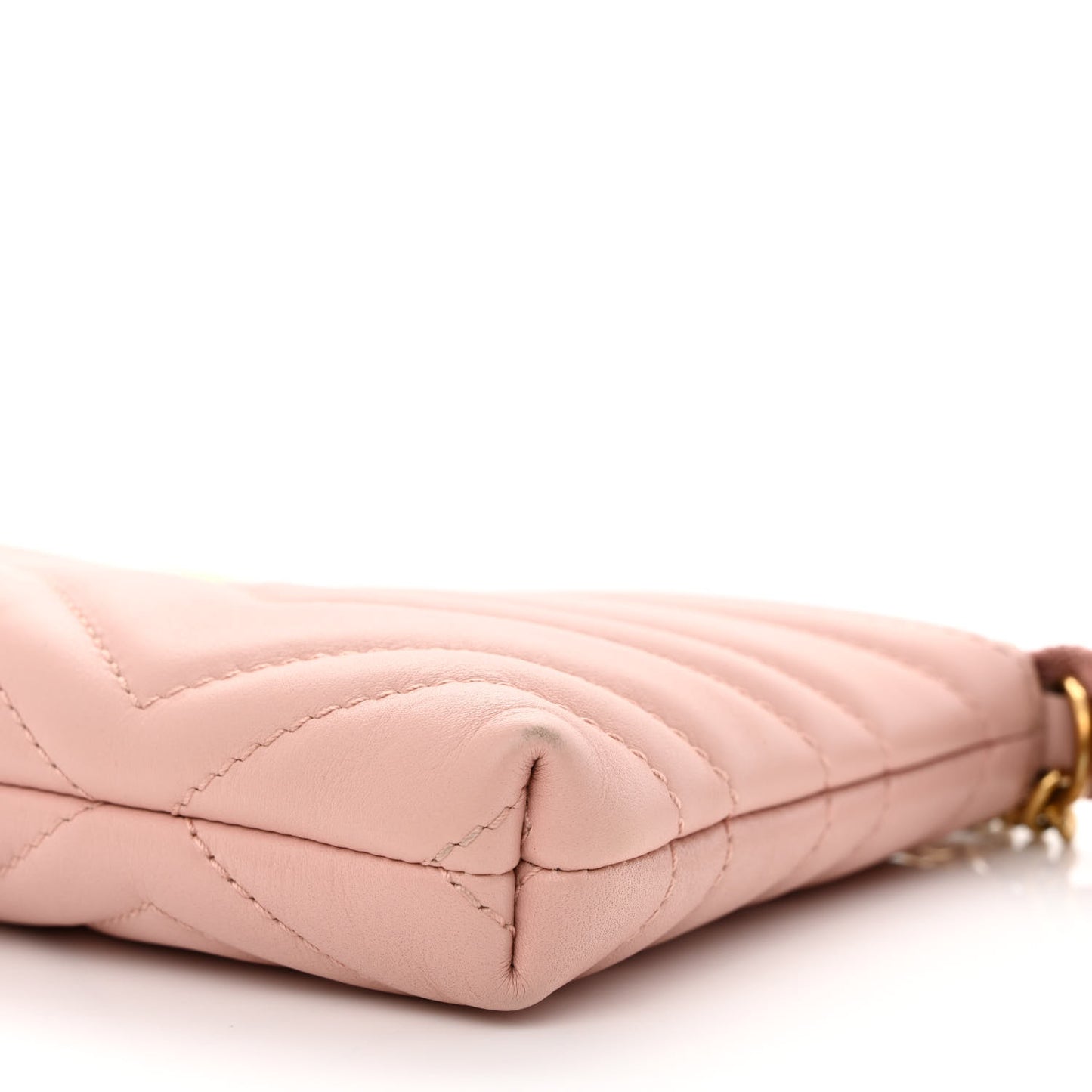 Calfskin Matelasse Mini GG Marmont Chain Bag Perfect Pink