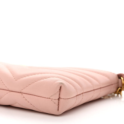 Gucci Calfskin Matelasse Mini GG Marmont Chain Bag Perfect Pink 11 of 12