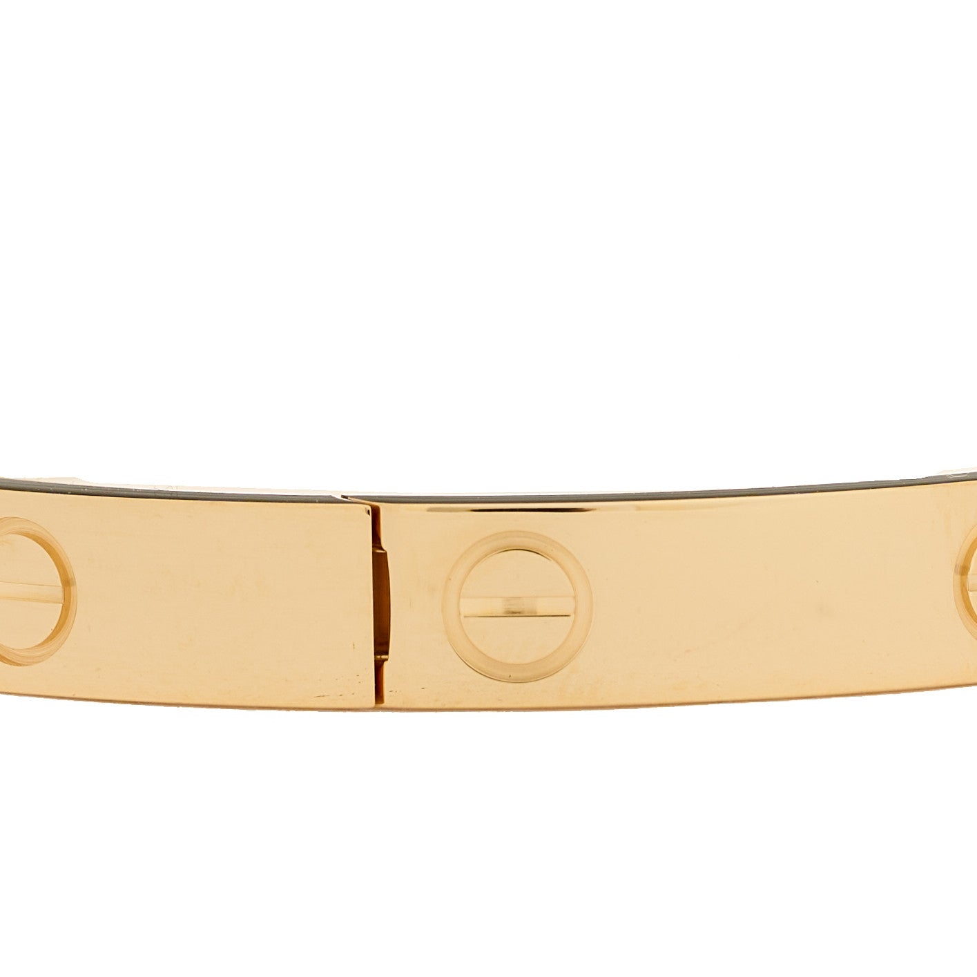18K Yellow Gold LOVE Single Screw Bracelet 18