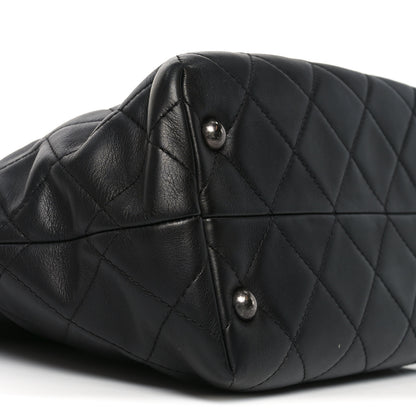 Chanel Calfskin Quilted Large Shopping In Chains Tote Black 8 of 9