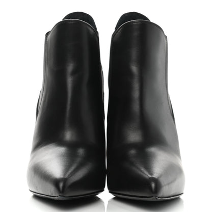 Saint Laurent Calfskin Classic Paris Ela 110 Ankle Boots 36 Black 2 of 9