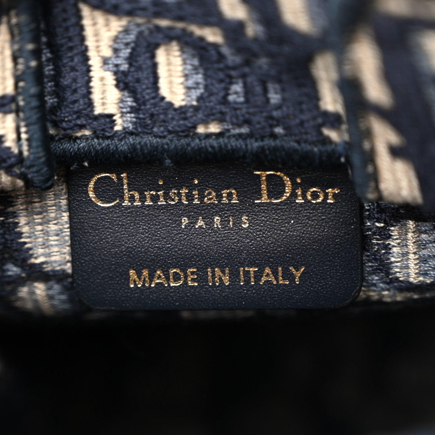 Christian Dior Oblique Mini Book Tote Phone Bag Blue 6 of 11