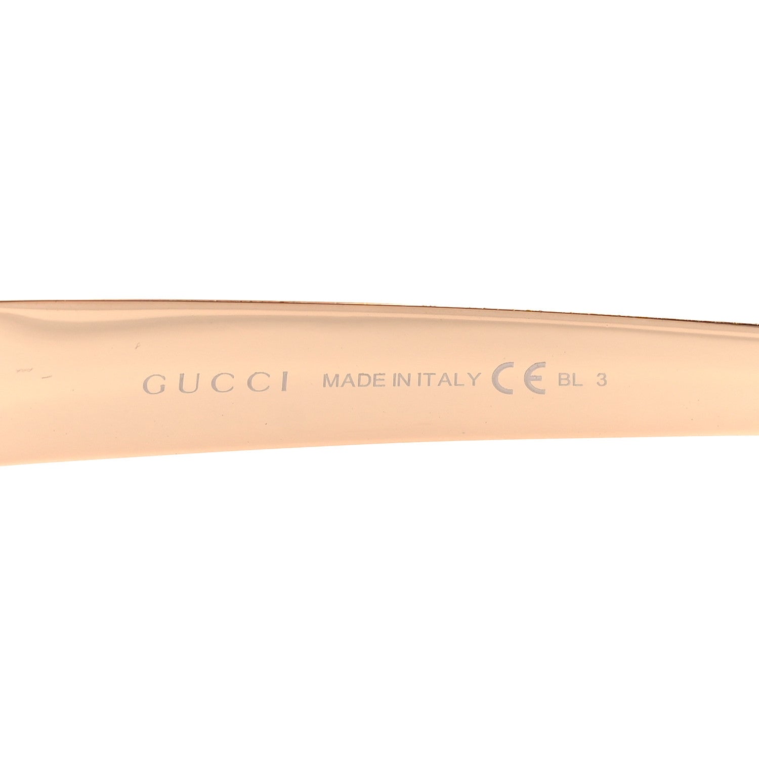 Gucci Acetate Floral Fabric Embedded Cat Eye Sunglasses GG 3740/S Beige 5 of 7