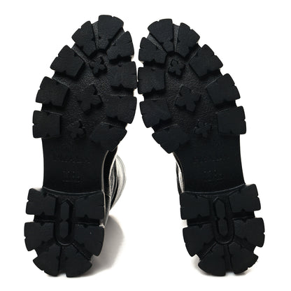 Prada Patent Naplak Tech Monolith 55mm Boots 40 Black 5 of 8