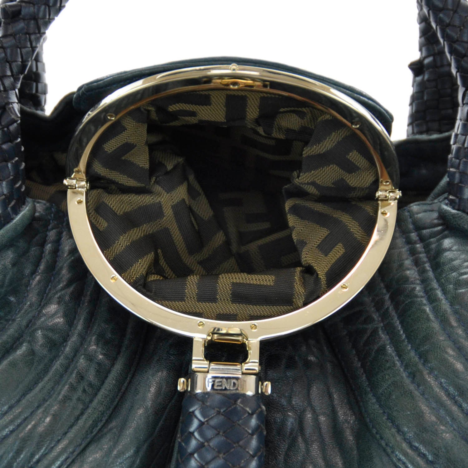 Fendi Nappa Nuvolata Spy Petrolio 5 of 8