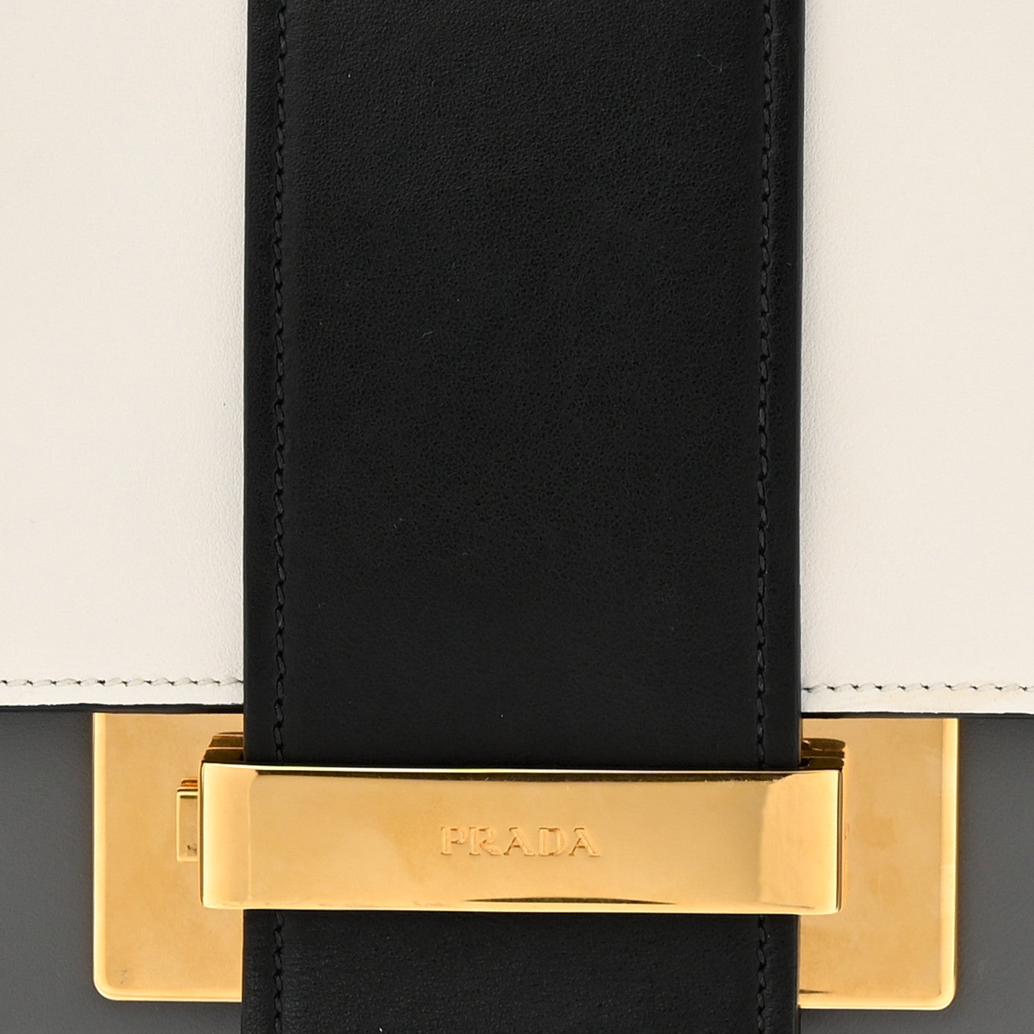 Prada City Calf Ribbon Bag Black Marmo Bianco 8 of 10