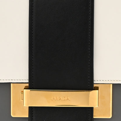 Prada City Calf Ribbon Bag Black Marmo Bianco 8 of 10