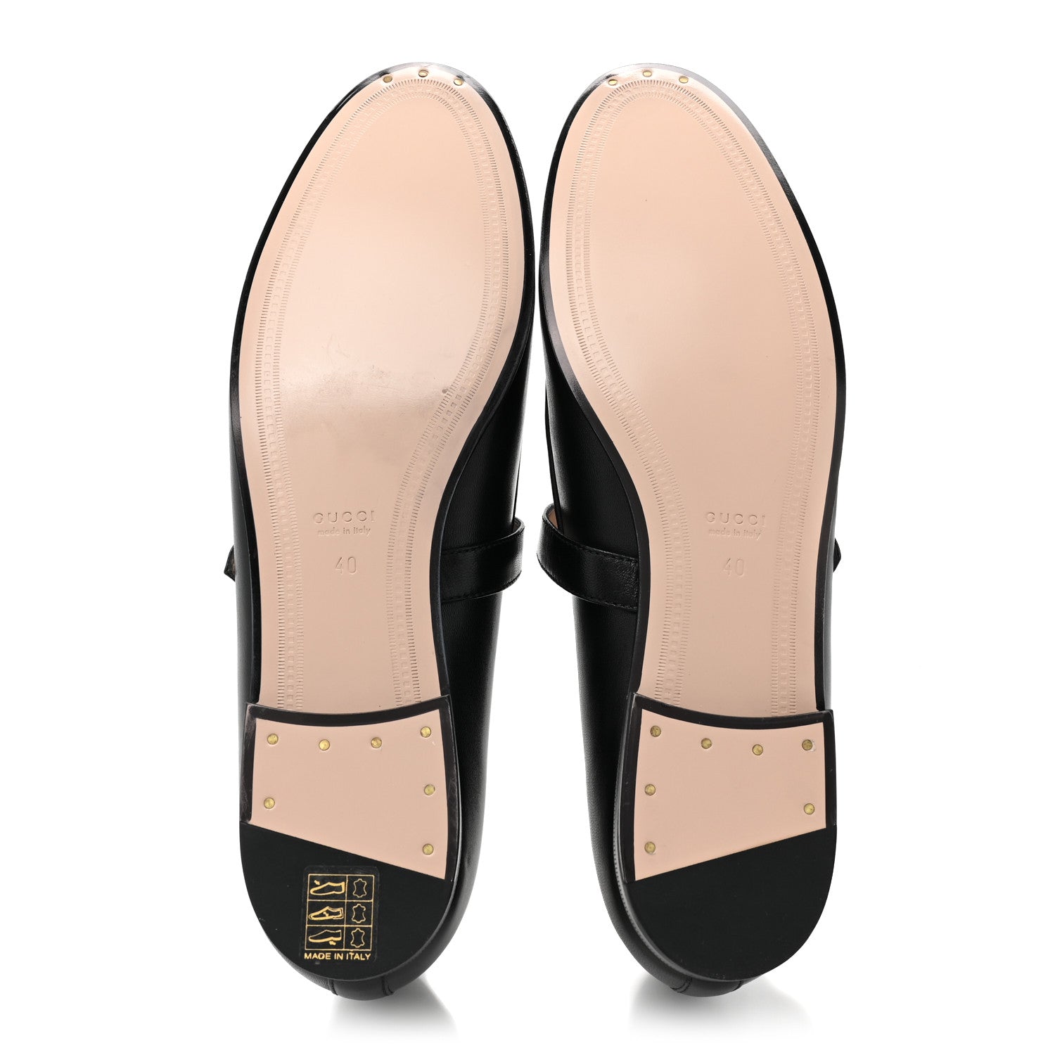 Gucci Malaga Kid Womens Horsebit Buckle Strap Loafers 40 Black 5 of 9