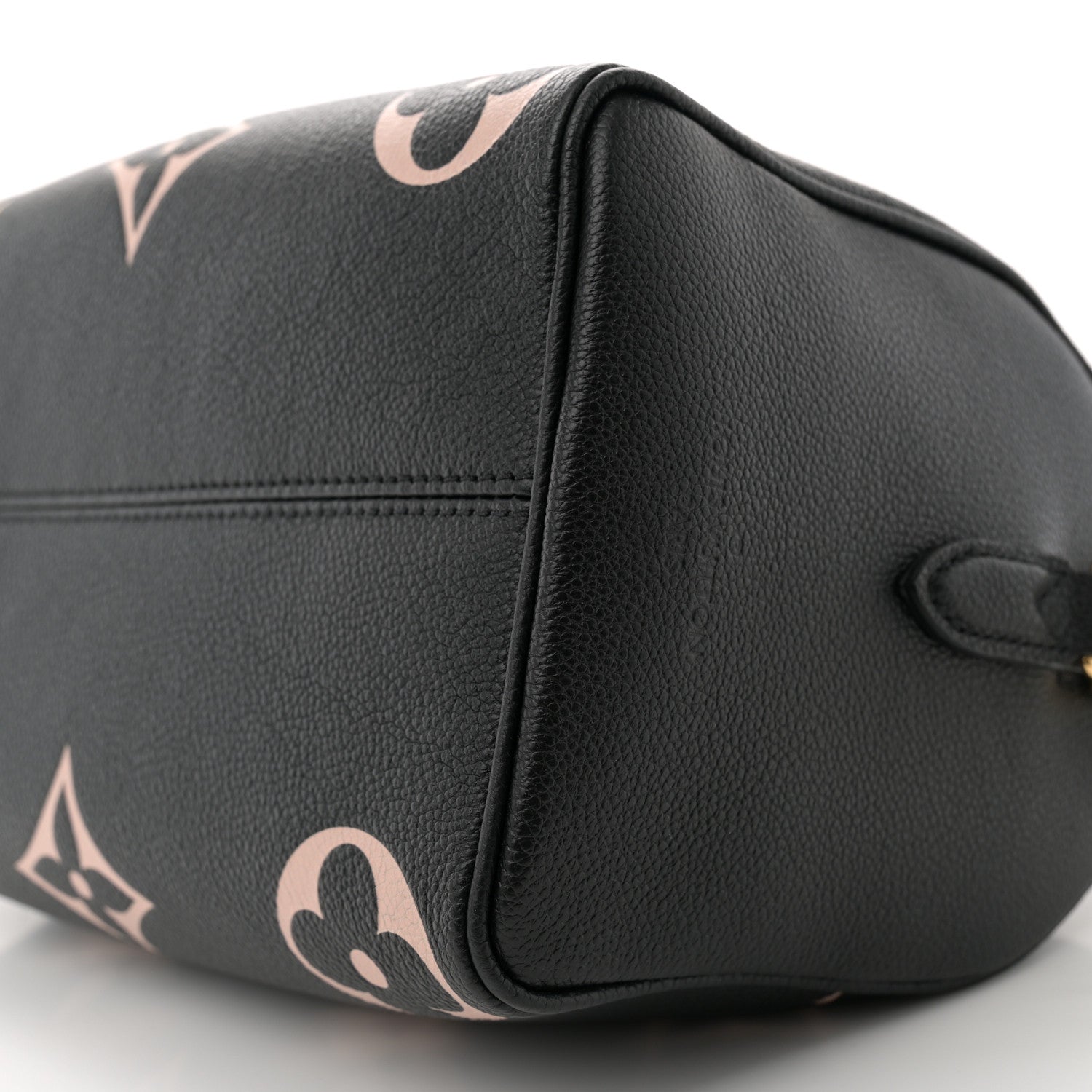 Louis Vuitton Empreinte Monogram Giant Speedy Bandouliere 25 Black Beige 9 of 11