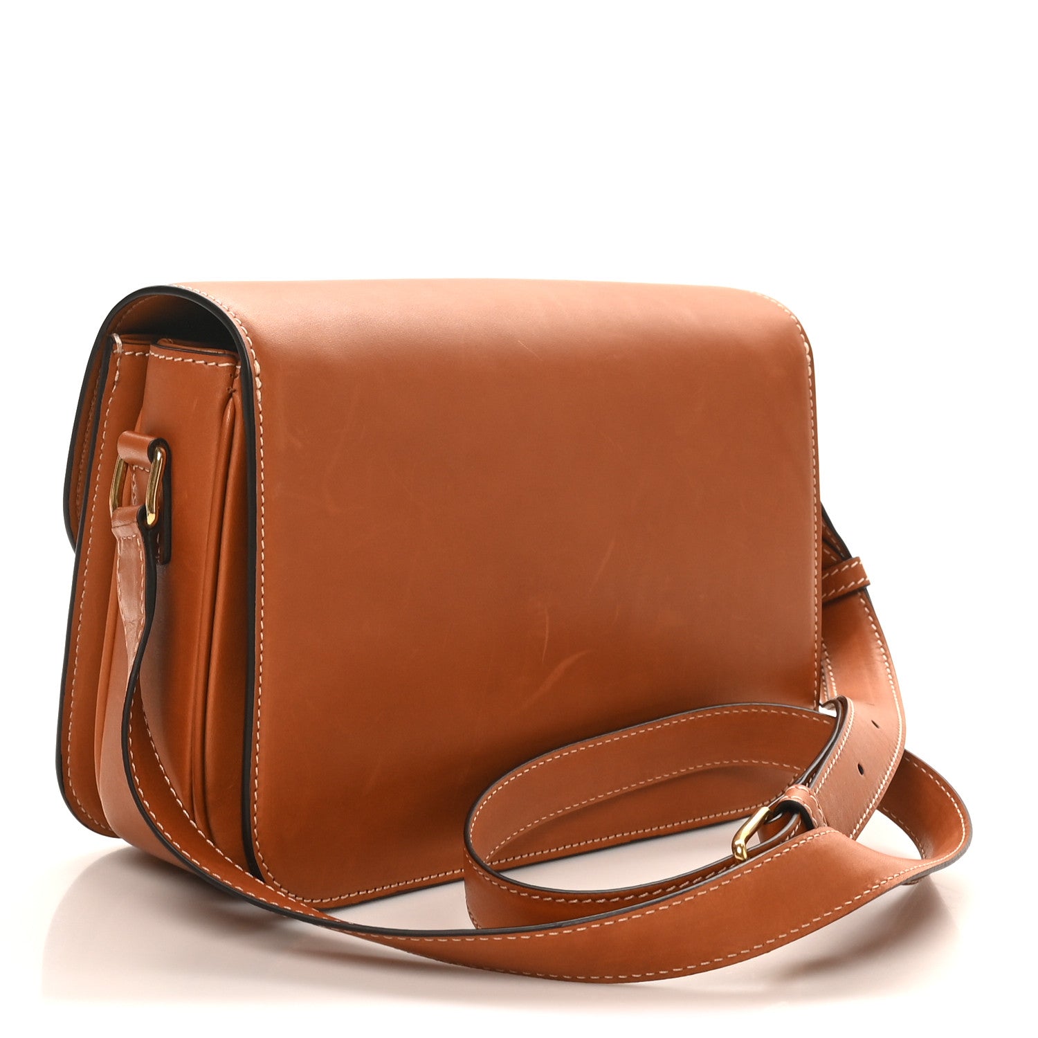 Celine Natural Calfskin Medium Triomphe Tan 2 of 9