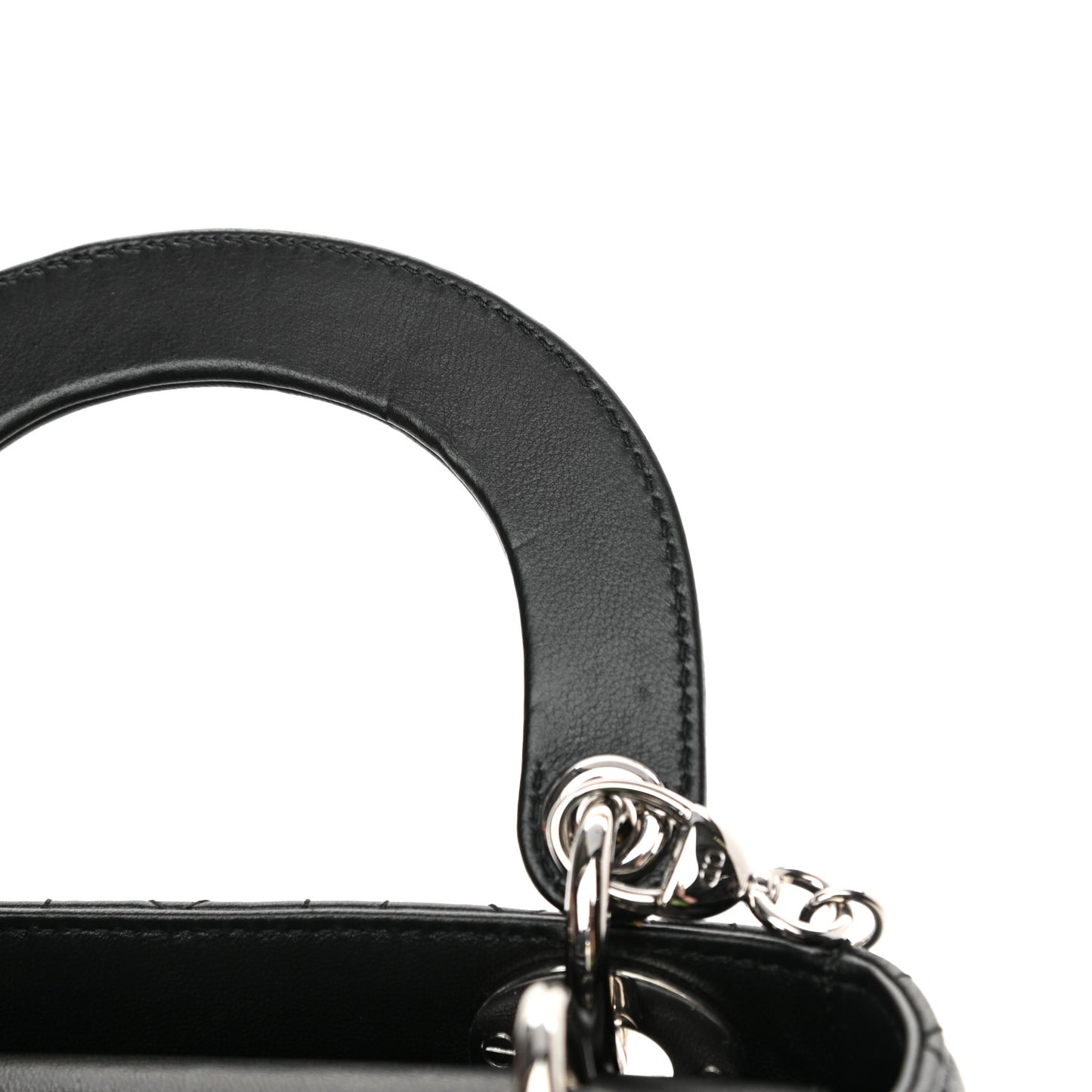 Lambskin Cannage Mini Lady Dior Black