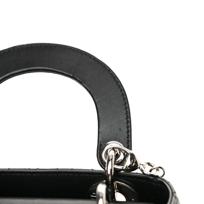 Christian Dior Lambskin Cannage Mini Lady Dior Black 14 of 15