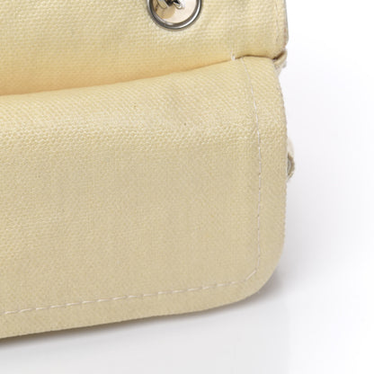 Chanel Canvas Quilted Medium Flap Beige 14 of 17