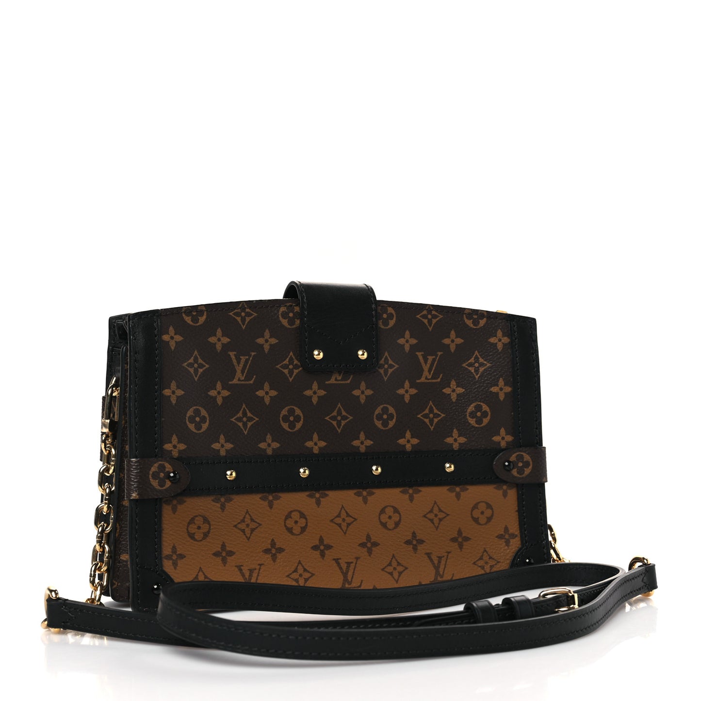Reverse Monogram Trunk Clutch