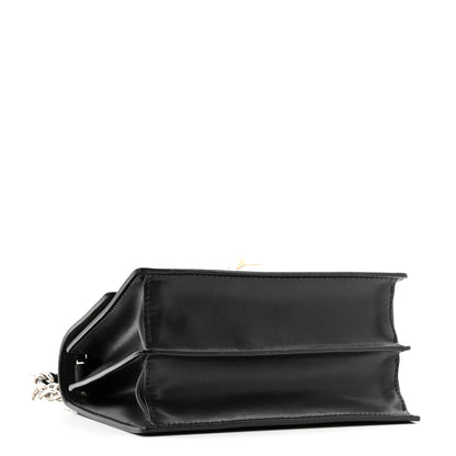 Fendi Vitello Liberty Lucido Metal Monster Eyes Studded Small Kan I Shoulder Bag Black 3 of 12
