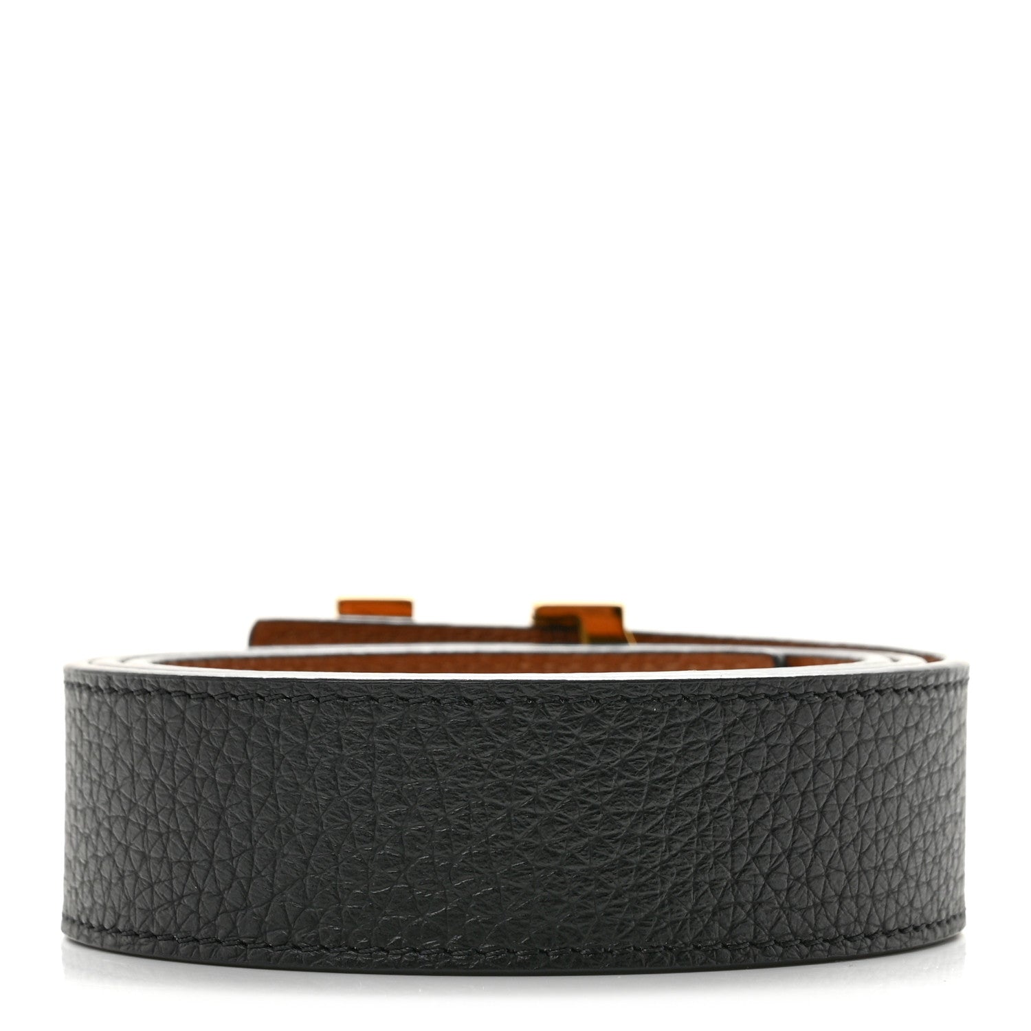 Louis Vuitton Taurillon Calfskin 30mm LV Initiales Reversible Belt 75 30 Black 3 of 8